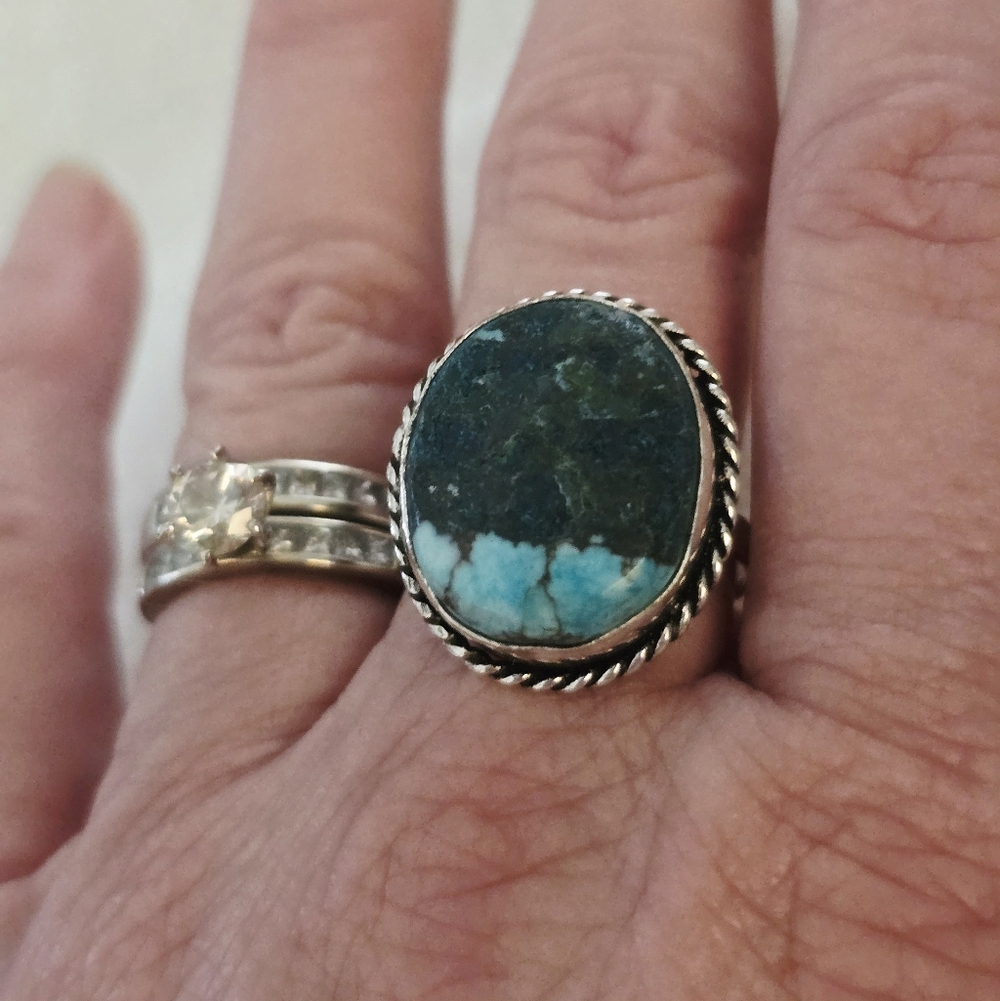 Turquoise Stone Silver Ring